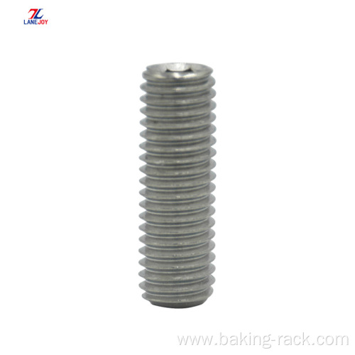 DIN916 stainless steel hexagon machine screw headless screw